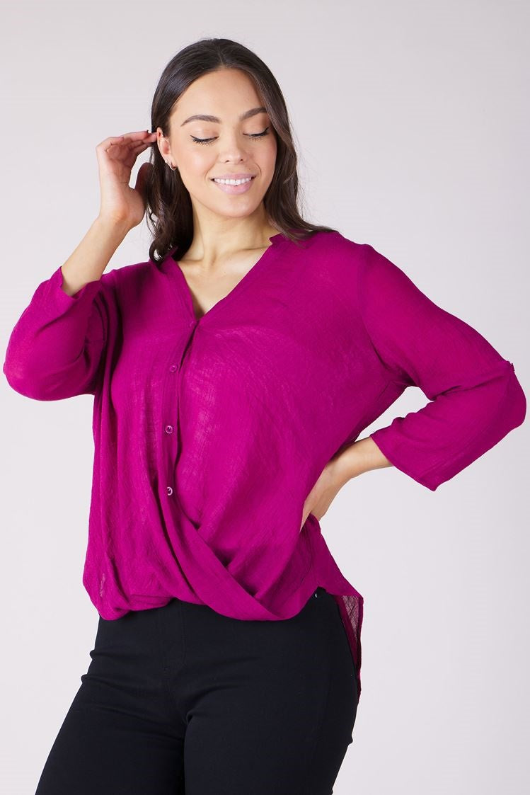 WRAP DRAPE TOP