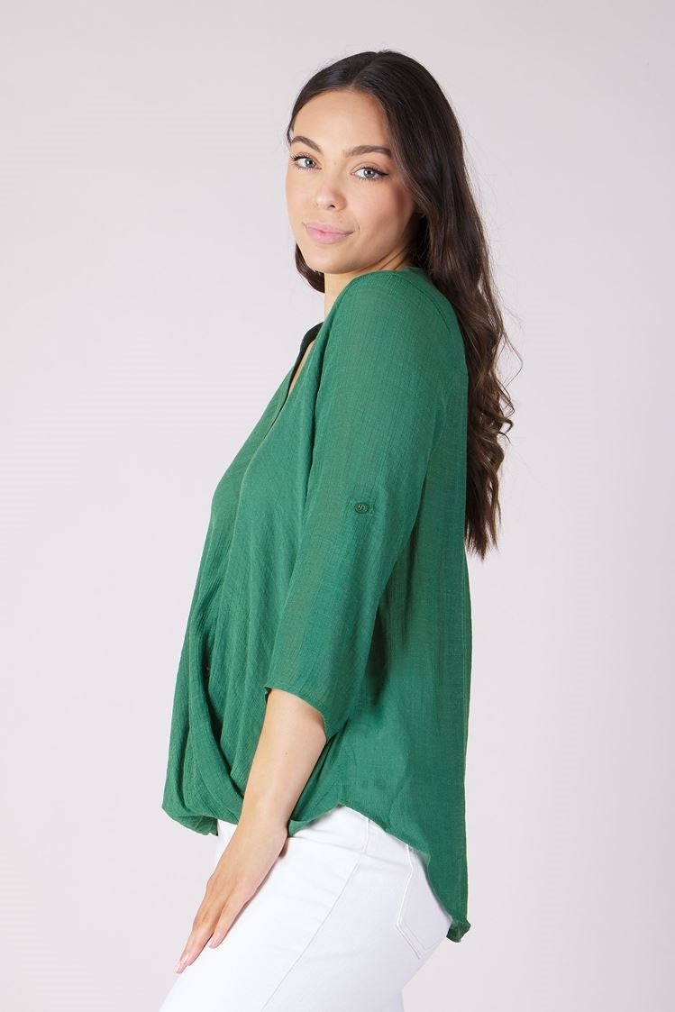 WRAP DRAPE TOP