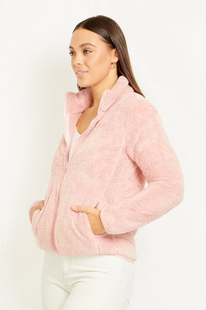 Short Fleece Zip Up Jacket