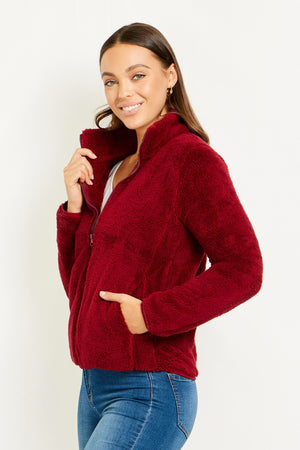 Short Fleece Zip Up Jacket