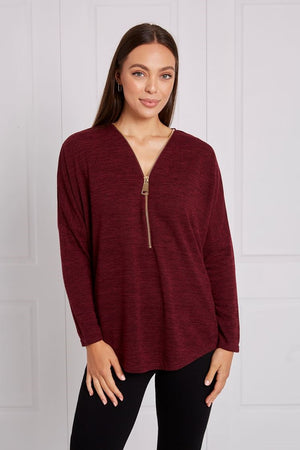 ZIP FRONT TOP