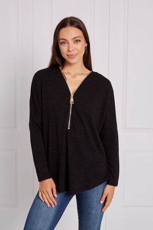 ZIP FRONT TOP