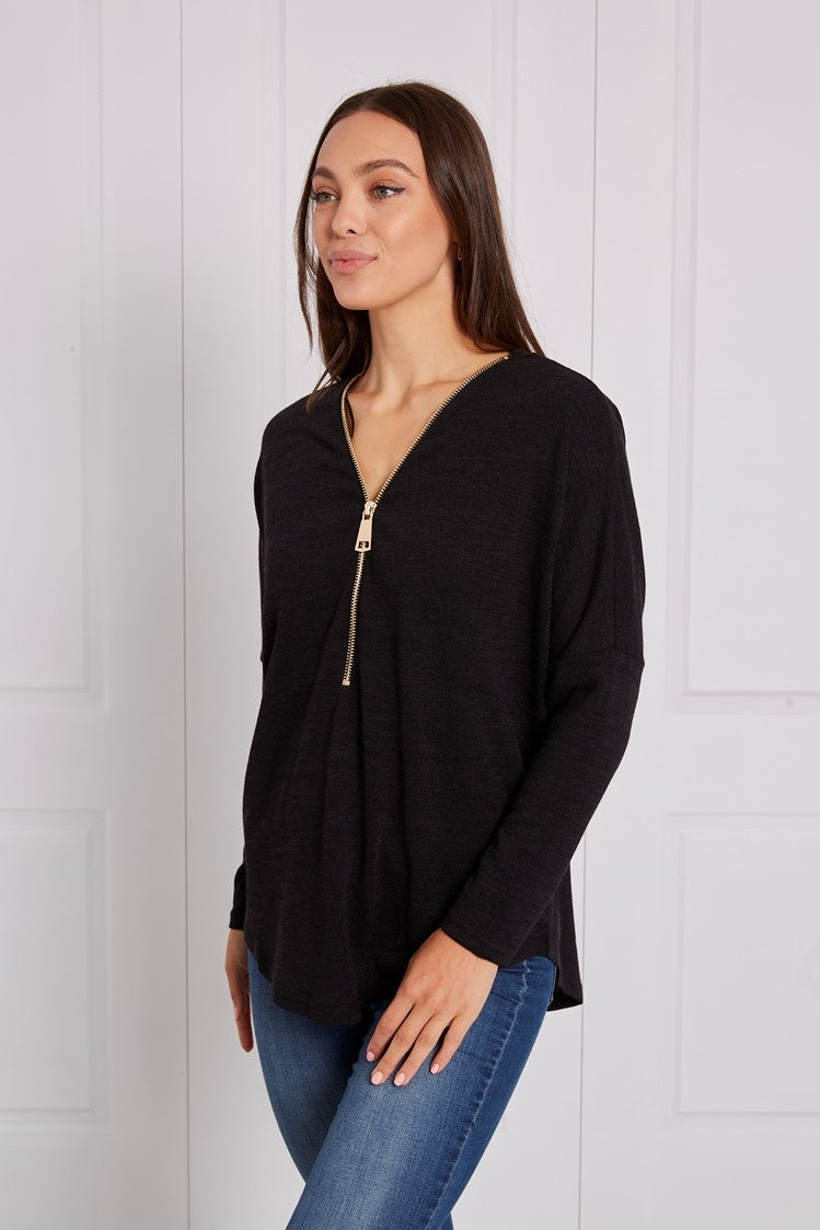 ZIP FRONT TOP