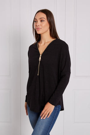 ZIP FRONT TOP